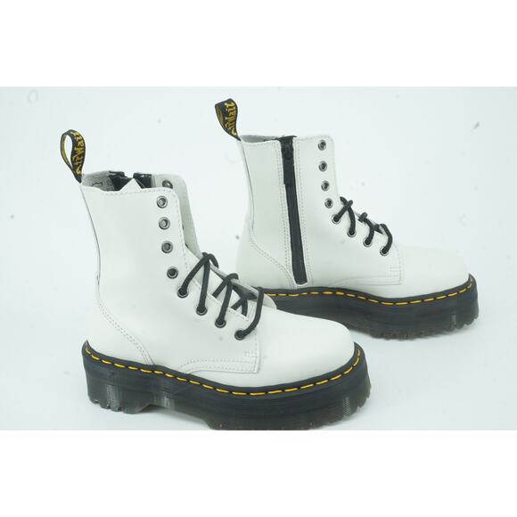 Doc Martens Jadon Platform White combat ankle boots size 5 M laces Dr. Womens - Picture 12 of 12